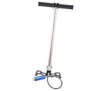 Cryfokt Inflador Manual Portátil de Bomba de Aire de Alta Presión con Manómetro para Buceo, Bomba Manual Duradera de Acero Inoxidable para Exploración Submarina