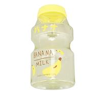 Cryfokt Innovadora Botella de Agua de Jugo Transparente de Dibujos Animados Reutilizable sin BPA, 16 Oz/480 Ml, Boca Ancha, Baja Temperatura, Resistente Al Calor, Fitness, Ejercicio de Yoga en Casa