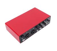 Cryfokt Interfaz de USB C, Grabación de 24 Bits a 192 KHz con Preamplificador Profesional y Loopback, para Músicos que Transmiten Podcasts en y OS X (rojo)