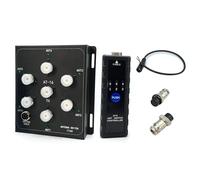 Cryfokt Interruptor de Antena Coaxial de 6 Vías con Controlador, 1,8-55 MHz 800 W PEP para Estación Base y Radio Portátil