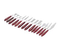 Cryfokt Juego de 14 Cuchillos de Paleta de Pintura, Herramientas de Raspador de Pintura Al óleo de Forma Especial, Cuchillo de Artista para Mezclar, Estirar, Desplegar, Rayar, Creación de Arte Mural