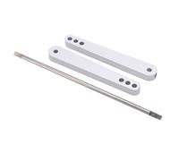 Cryfokt Juego de Barra Estabilizadora, Aleación de Aluminio Duradera y Acero, Varilla Antiinclinación Reforzada para Coche Axial Wraith RR10 1/10 RC, 1 Juego (Silver)