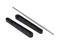 Cryfokt Juego de Barra Estabilizadora, Aleación de Aluminio Duradera y Acero, Varilla Antiinclinación Reforzada para Coche Axial Wraith RR10 1/10 RC, 1 Juego (Black)