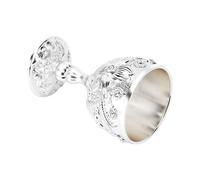 Cryfokt Juego de Copas Vintage, Intrincados Relieves Florales, Detalles de Diamantes de Imitación, Copas de Vino Esmaltadas, Interior Chapado en Oro con 2 Piezas para Decoración de Bodas,