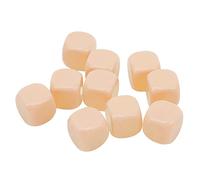 Cryfokt Juego de Dados en Blanco Divertidos de 30 Uds para Manualidades DIY, Juegos Educativos, Dados de Juego de Plástico de 6 Caras para Aprendizaje de Matemáticas (#3)