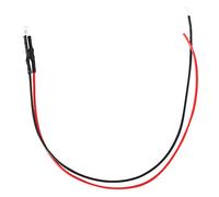 Cryfokt Juego de Diodos de Luz LED de 12 V con Cable, Multicolor, 20 Cm, para Proyectos de Bricolaje, 0,06 W, de bajo Consumo (pelo blanco naranja)