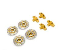 Cryfokt Juego de Discos de Freno de Rueda de Aleación de Aluminio para Coche Unlimited Desert Racer UDR 1/7 RC, Frenado Constante de 1,7 Pulgadas, Accesorio de 4 Uds. (#1)