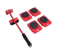 Cryfokt Juego de Elevadores de Muebles, Herramienta Ajustable de Alta Resistencia para Mover Electrodomésticos sin Esfuerzo, Ideal para Organización del Hogar, ABS y Acero, Kit de 5 Piezas