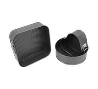 Cryfokt Juego de Moldes para Hornear Pasteles de 3 Piezas, Molde Desmontable Antiadherente con Hebilla de Acero Inoxidable para Cocina para Hornear Pasteles de café (22/24/26)