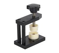 Cryfokt Juego de Prensa de Reloj Aleación de Aluminio Duradera 12 Moldes Fácil Manejo Prensa de Contraportada de Reloj para Reparación de Relojes Material: Negro, Blanco Tamaño: 1 de, 12 Moldes