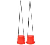 Cryfokt Juguete Interactivo para Caminar para Niños para Coordinación del Equilibrio, Zancos en Rojo/, Material ABS, 1 par, Niños Mayores de 3 Años, Promueve la Amistad (Rojo)