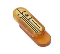 Cryfokt Juguete Mecánico único con Símbolo de Fortuna Deslizante para Energía Positiva, Juguete Portátil para la Ansiedad para la Oficina y el Hogar (ámbar)