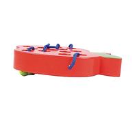 Cryfokt Juguete para Enhebrar Cordones de Madera para Educación Temprana, Juego de Viaje Ligero, Compacto y Duradero para Niños, Hecho de Madera Lisa (Patrón de Manzana)