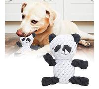 Cryfokt Juguete para Mascotas de Cuerda de Algodón Duradero para Perros Tejido Manual Diseño de Animales de Dibujos Animados Alivio para Masticar Molares para Diversión y Compromiso Elefante Panda 1