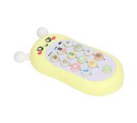 Cryfokt Juguete para Teléfono para bebé, Juguete Musical Multifunción Estilo Abeja para Bebés, Educación Temprana, Diversión, 5,5 X 2,4 X 0,8 Pulgadas (Amarillo con Cordón)