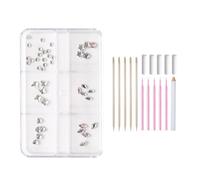 Cryfokt Kit de Bricolaje de Cristal con Gemas para Dientes, Material Duradero para Decoraciones Dentales, Fácil de Usar para Mejorar la Sonrisa, Accesorios Dentales para Uso Doméstico (Tipo 1)