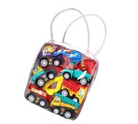 Cryfokt Kit de Coche de Juguete para Tirar hacia Atrás, Coches Pequeños Bonitos, No Requiere Batería para Niños, Tiempo de Juego, Diseño Esmaltado de 6 Piezas (Vehículos de ingeniería)
