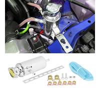 Cryfokt Kit de Depósito de Tanque de Captura de Desbordamiento de Aluminio Universal de 350 Ml, Evita Fugas del Motor, Mantiene la Eficiencia del de Enfriamiento, Ideal para Entusiastas de los