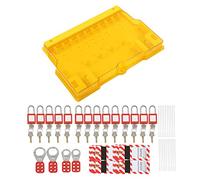 Cryfokt Kit de Estación de Bloqueo y Etiquetado Diseño Duradero con Cerradura Suministros Completos de Bloqueo Visual para Fábrica 22,24 X 15,75 Pulgadas