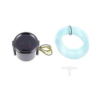 Cryfokt Kit de Medidor de Impulso de 2 Pulgadas, Lente Ahumada, Pantalla Analógica Digital, para Automóviles a Gasolina, Herramienta de Monitoreo de Presión con Retroiluminación LED Azul (bar)