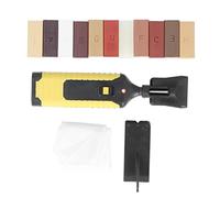 Cryfokt Kit de Reparación de Grietas para Muebles de Piso, Bloques de Cera de Fuerte Adherencia con Accesorios Completos para Reparar Muebles de Madera