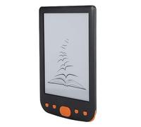 Cryfokt Lector de Libros Electrónicos Portátil de 6 Pulgadas con Botón Flip-Book, Asistente de Lectura y Función de Marcador para Lectores y Entusiastas de los Libros (Orange)