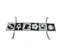 Cryfokt Libro de Juguete de Tela Blanco y Negro de Doble Cara de Alto Contraste para la Activación del Nervio óptico y el Desarrollo Cognitivo del bebé, Libro Suave para Calmar Las Emociones, (B)