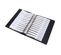 Cryfokt Libro de Muestra de Inductor SMD, Inductor Multicapa 50 Piezas 42 Valores 0201 Series para Ingenieros, Estudiantes, Creación de Prototipos, Experimentos con Páginas de PVC,