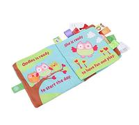Cryfokt Libro de Tela para Bebés Juguete Educativo con Diseño de Animales Lindos para el Aprendizaje Temprano, No Tóxico y Resistente Al Desgaste, Perfecto para la Hora de Jugar del bebé, 1 Libro de