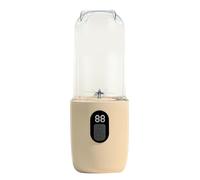 Cryfokt Licuadora Portátil Mini Exprimidor Taza Potente 40W USB Recargable Para Gimnasio Oficina En Casa Albaricoque 500ml