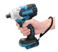 Cryfokt Llave de Impacto sin Escobillas para Máquina, Herramienta Inalámbrica de Alto par para Estantes de Sitio de Construcción de 21V, Mantenimiento, Caucho + Acero de Tungsteno