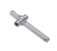 Cryfokt Llave de Purga de Radiador con Orificio Cuadrado, Manija de Purga de Radiador Manija de Llave de de, de Válvula Métrica Imperial de Acero de Aleación para