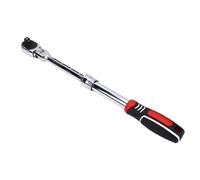 Cryfokt Llave de Trinquete de 3/8 de Pulgada, 72 Dientes de Liberación Rápida Reversible con ángulo de Curvatura de 180 Grados 7 Engranajes Cabeza Ajustable Extensible 28 5 37 Cm para Espacios