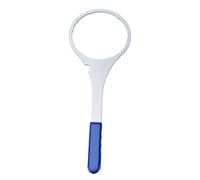Cryfokt Llave para Carcasa de Filtro de Agua de 6 Pulgadas, Acero Al Manganeso 65 de Metal Resistente con de Goma Extendido, Diseño de 6 Dientes para Fontanero W2010 PR