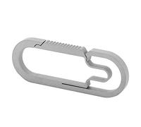 Cryfokt Llavero de Aleación de Titanio para Uso en Exteriores, Diseño Profesional para Trabajos de Bricolaje o Llaveros, 1, Color Titanio