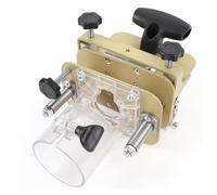 Cryfokt Localizador de Ranuras de Enrutador de Madera de Aluminio Duradero, Conexión Rápida, Soporte de Ranura de Sujeción 2 en 1 para Recorte de Bordes de Carpintería