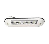 Cryfokt Luz de Porche para RV, Cableado Fácil Luz de Toldo de Alto Brillo Amplia Aplicación DC 12V 24V 8in para Jardín