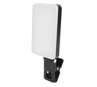 Cryfokt Luz de Videoconferencia de Relleno con Clip Ajustable, 5 Modos de Color, Luz Portátil para Selfies para Videollamadas, Vlogging, Maquillaje, Batería de 2000mAh