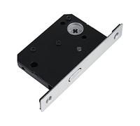 Cryfokt Manija de Cerradura de Puerta para Puerta Corrediza de Madera, Resistente y Bellamente Hecha, con Cerradura con Llave por Dentro y por Fuera, Adecuada para Diferentes Estilos (plata cepillada)