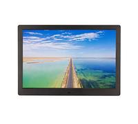 Cryfokt Marco de Fotos Digital WiFi Inteligente de 14,1 Pulgadas, Pantalla Táctil LED HD con Resolución de 1280 X 800, Compatible con Control Remoto de Tarjeta SD USB, Reloj Calen (Enchufe de la UE)