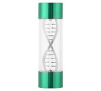Cryfokt Medidor de Flujo de Agua, Tapas de Extremo Chapadas en Latón, Rosca Hembra G1/4, con 6 Colores, Espiral de Acero Inoxidable 304 y Rodamiento de Cerámica, para Refrigeración por (GREEN)