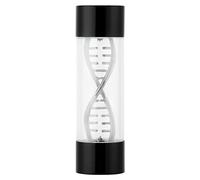 Cryfokt Medidor de Flujo de Agua, Tapas de Extremo Chapadas en Latón, Rosca Hembra G1/4, con 6 Colores, Espiral de Acero Inoxidable 304 y Rodamiento de Cerámica, para Refrigeración por (BLACK)