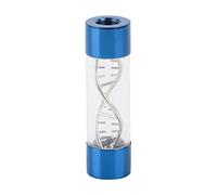 Cryfokt Medidor de Flujo de Agua, Tapas de Extremo Chapadas en Latón, Rosca Hembra G1/4, con 6 Colores, Espiral de Acero Inoxidable 304 y Rodamiento de Cerámica, para Refrigeración por (BLUE)