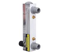 Cryfokt Medidor de Flujo de Fluido Medidor de Flujo Tipo Panel de Cuerpo Acrílico de Alta Precisión, Rango de Medición Ajustable de 0,5-5 GPM, Precisión del 4%, Escala Clara para Agricultura