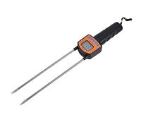 Cryfokt Medidor de Humedad de Heno, 5-49.9% Probador de Humedad de Grano Analizador de Contenido de Agua Portátil Herramientas LCD Digitales Medidor de Humedad para Paja de Cereal/Trigo/maíz/Salvado