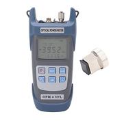 Cryfokt Medidor de Potencia óptica de Fibra con Luz para Ingeniería de Comunicación de CCTV, Equipo de Prueba de Prueba óptica de Conector SC FC -70 a 10 DBm de Fibra óptica Medidor