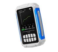 Cryfokt Medidor de Radiación de Campo Electromagnético Detector Portátil 5 en 1 para Oficinas y Electrodomésticos - Batería Grande Pantalla a Color de 2,8 Pulgadas (WHITE)