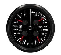 Cryfokt Medidor Multifunción de Accionamiento de Motor Paso a Paso 4 en 1 para Motores, Grupos Electrógenos, Barcos, Excelente Rendimiento, Adecuado para Voltaje de Trabajo Extremadamente Amplio