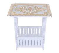 Cryfokt Mesa Al Final Blanca, Falda de café (34 * 26 * 40 cm)