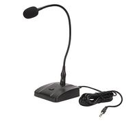 Cryfokt Micrófono de Escritorio, Señal Estable 60Hz-16KHz Micrófono de Cuello de Cisne con Manguera Ajustable de 6,35 Mm para Conferencias para Discursos